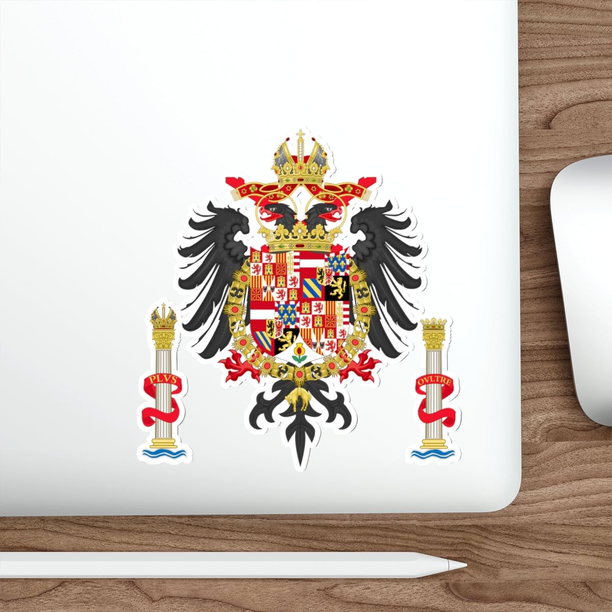 Greater Coat of Arms of Charles V Holy Roman Emperor, Charles I as King of Spain STICKER Vinyl Die-Cut Decal-The Sticker Space