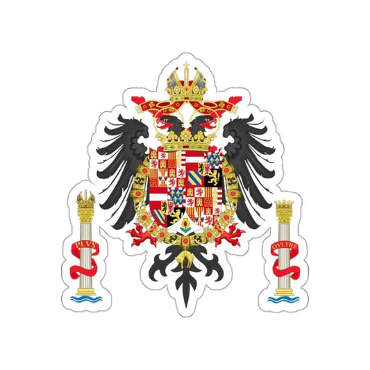 Greater Coat of Arms of Charles V Holy Roman Emperor, Charles I as King of Spain STICKER Vinyl Die-Cut Decal 2 Inch - The Sticker Space