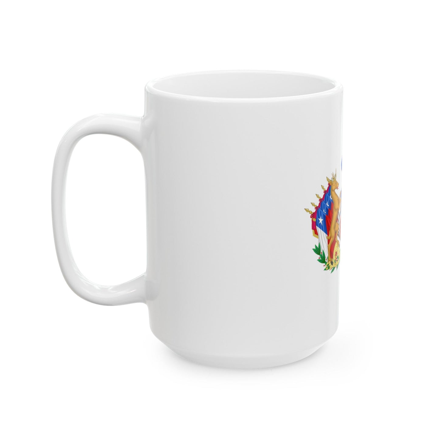 Greater Coat of Arms of Chile (1834-1920) - White Coffee Mug-The Sticker Space