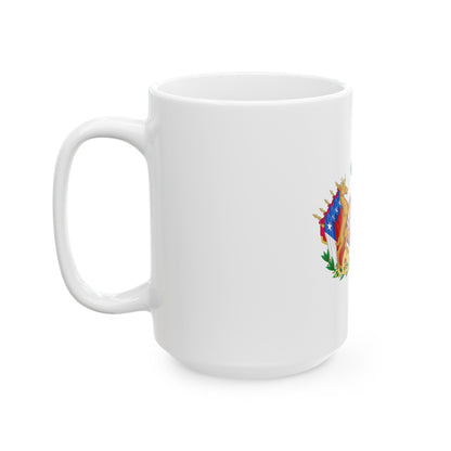 Greater Coat of Arms of Chile (1834-1920) - White Coffee Mug-The Sticker Space