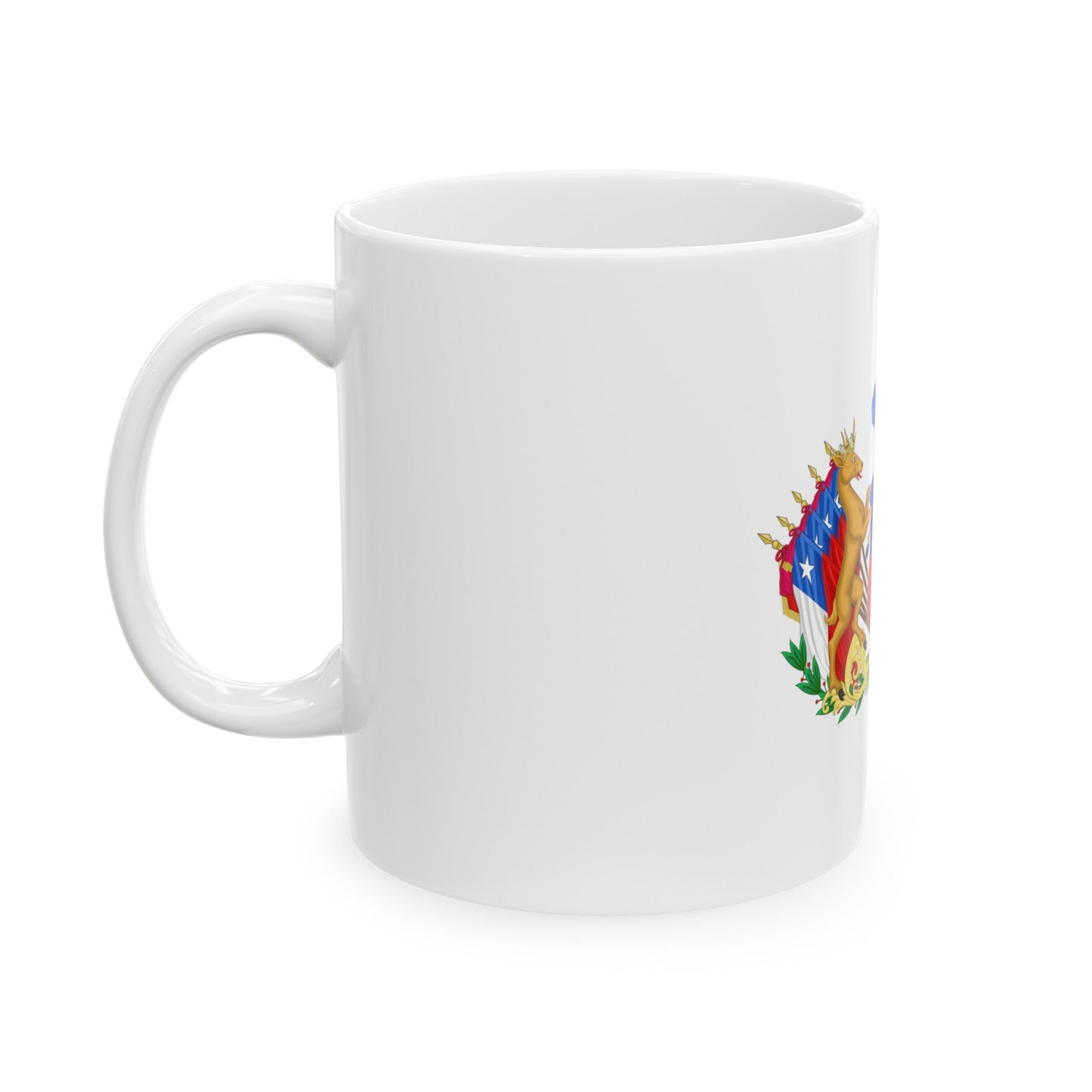 Greater Coat of Arms of Chile (1834-1920) - White Coffee Mug-The Sticker Space