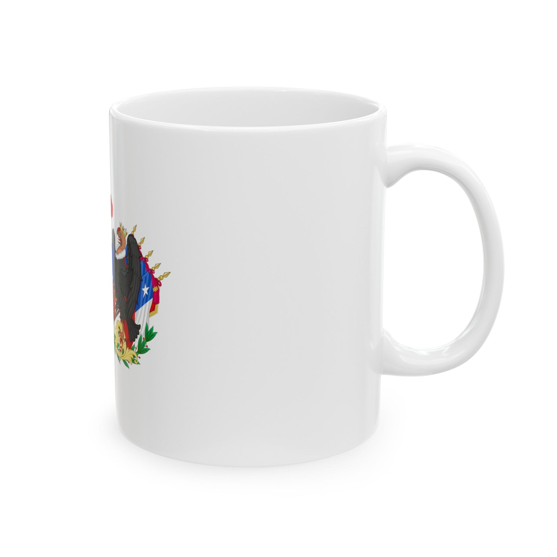 Greater Coat of Arms of Chile (1834-1920) - White Coffee Mug-The Sticker Space