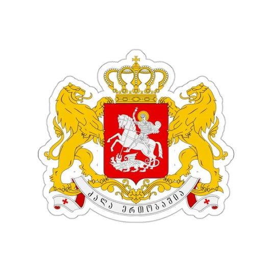Greater coat of arms of Georgia STICKER Vinyl Die-Cut Decal 2 Inch - The Sticker Space