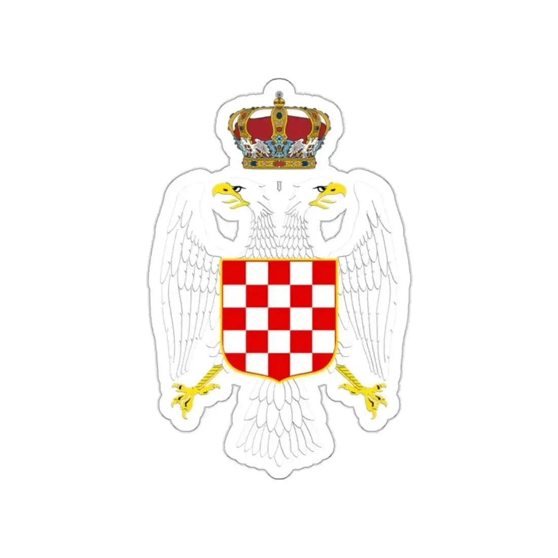 Greater coat of arms of the Banate of Croatia STICKER Vinyl Die-Cut Decal - The Sticker Space