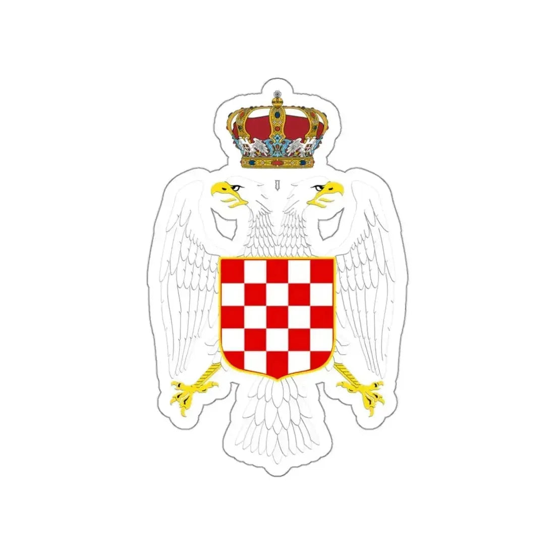 Greater coat of arms of the Banate of Croatia STICKER Vinyl Die-Cut Decal - The Sticker Space