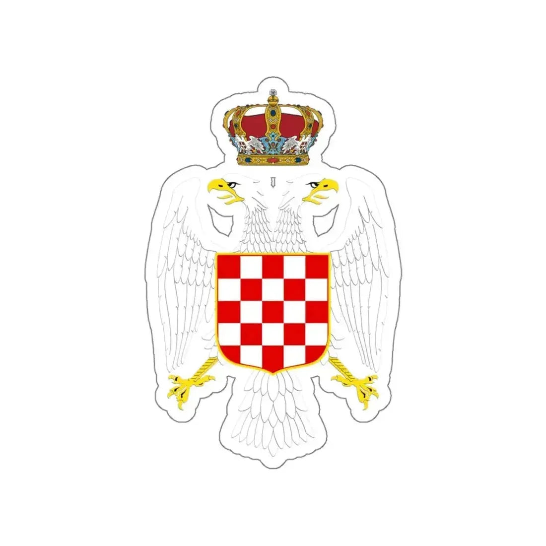 Greater coat of arms of the Banate of Croatia STICKER Vinyl Die-Cut Decal - The Sticker Space