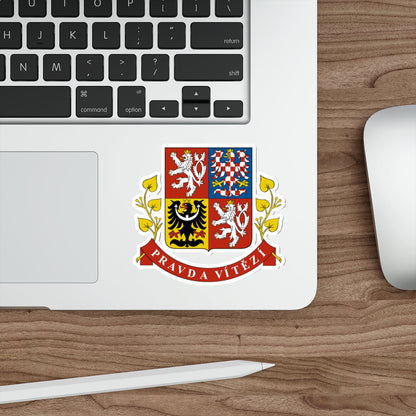 Greater coat of arms of the Czech Republic (Presidential version) STICKER Vinyl Die-Cut Decal-The Sticker Space