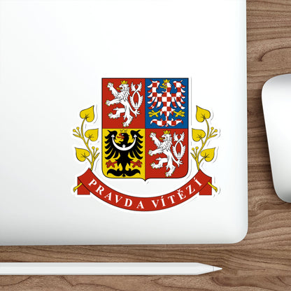 Greater coat of arms of the Czech Republic (Presidential version) STICKER Vinyl Die-Cut Decal-The Sticker Space