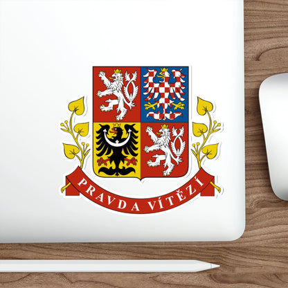 Greater coat of arms of the Czech Republic (Presidential version) STICKER Vinyl Die-Cut Decal-The Sticker Space