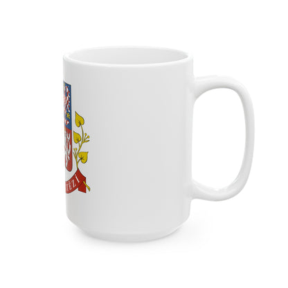 Greater coat of arms of the Czech Republic (Presidential version) - White Coffee Mug-The Sticker Space