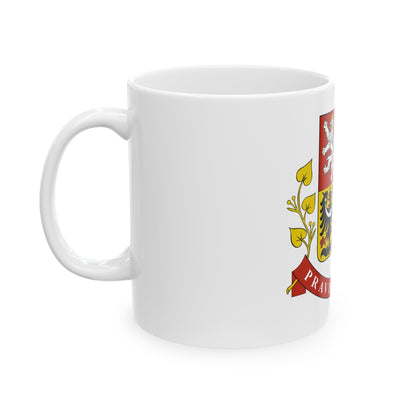 Greater coat of arms of the Czech Republic (Presidential version) - White Coffee Mug-The Sticker Space