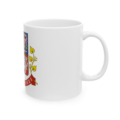 Greater coat of arms of the Czech Republic (Presidential version) - White Coffee Mug-The Sticker Space