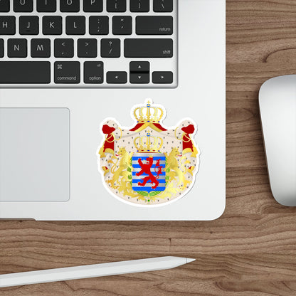 Greater coat of arms of the grand-duchy of Luxembourg STICKER Vinyl Die-Cut Decal-The Sticker Space