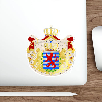 Greater coat of arms of the grand-duchy of Luxembourg STICKER Vinyl Die-Cut Decal-The Sticker Space