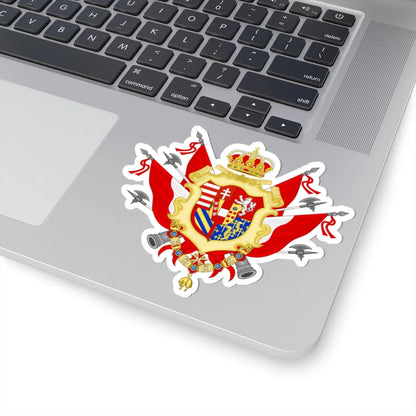 Greater coat of Arms of the Grand duchy of Tuscany (Italy) (Coat of Arms) STICKER Vinyl Kiss-Cut Decal - The Sticker Space
