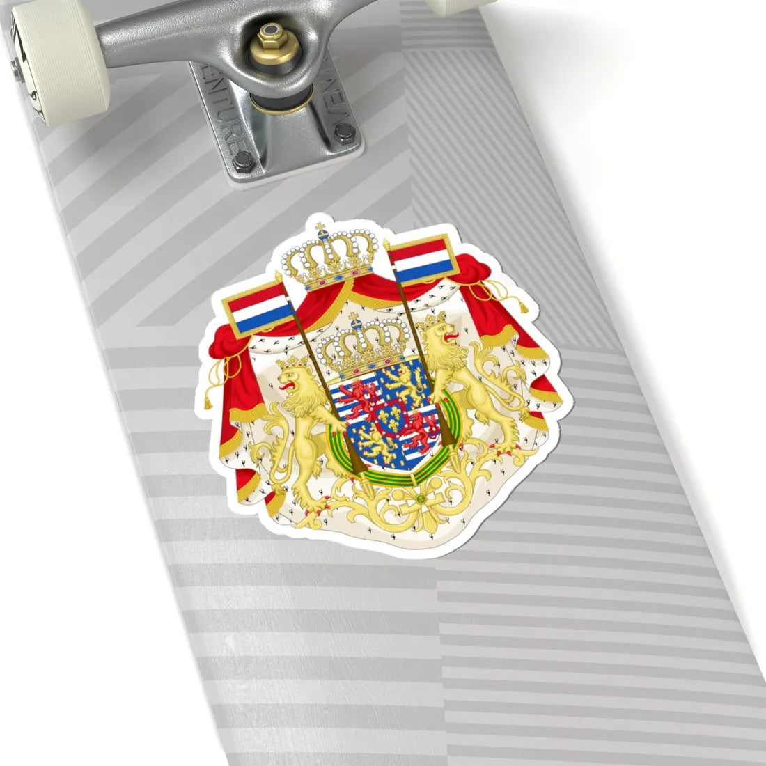 Greater coat of arms of the Grand Duke of Luxembourg 2000 (Luxembourg) (Coat of Arms) STICKER Vinyl Kiss-Cut Decal - The Sticker Space