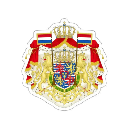 Greater coat of arms of the Grand Duke of Luxembourg (2000) STICKER Vinyl Die-Cut Decal - The Sticker Space