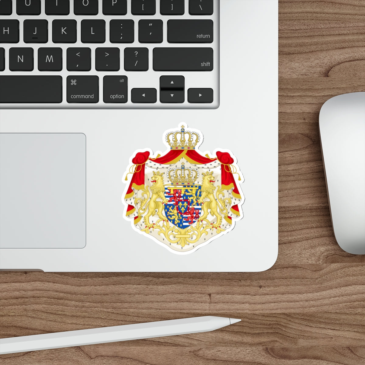 Greater coat of arms of the Hereditary Grand Duke of Luxembourg (2000) STICKER Vinyl Die-Cut Decal-The Sticker Space