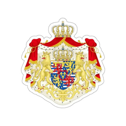 Greater coat of arms of the Hereditary Grand Duke of Luxembourg (2000) STICKER Vinyl Die-Cut Decal - The Sticker Space