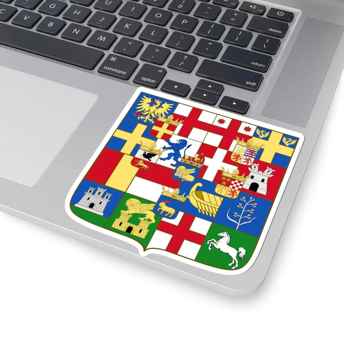 Greater Coat of Arms of the Republic of Venice 1706 (Italy) (Coat of Arms) STICKER Vinyl Kiss-Cut Decal - The Sticker Space