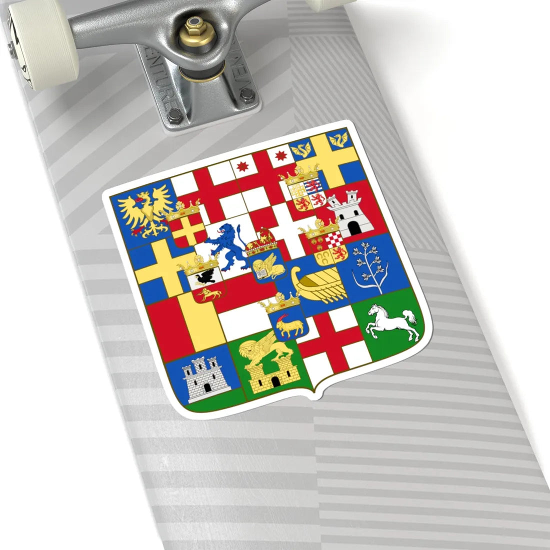 Greater Coat of Arms of the Republic of Venice 1706 (Italy) (Coat of Arms) STICKER Vinyl Kiss-Cut Decal - The Sticker Space