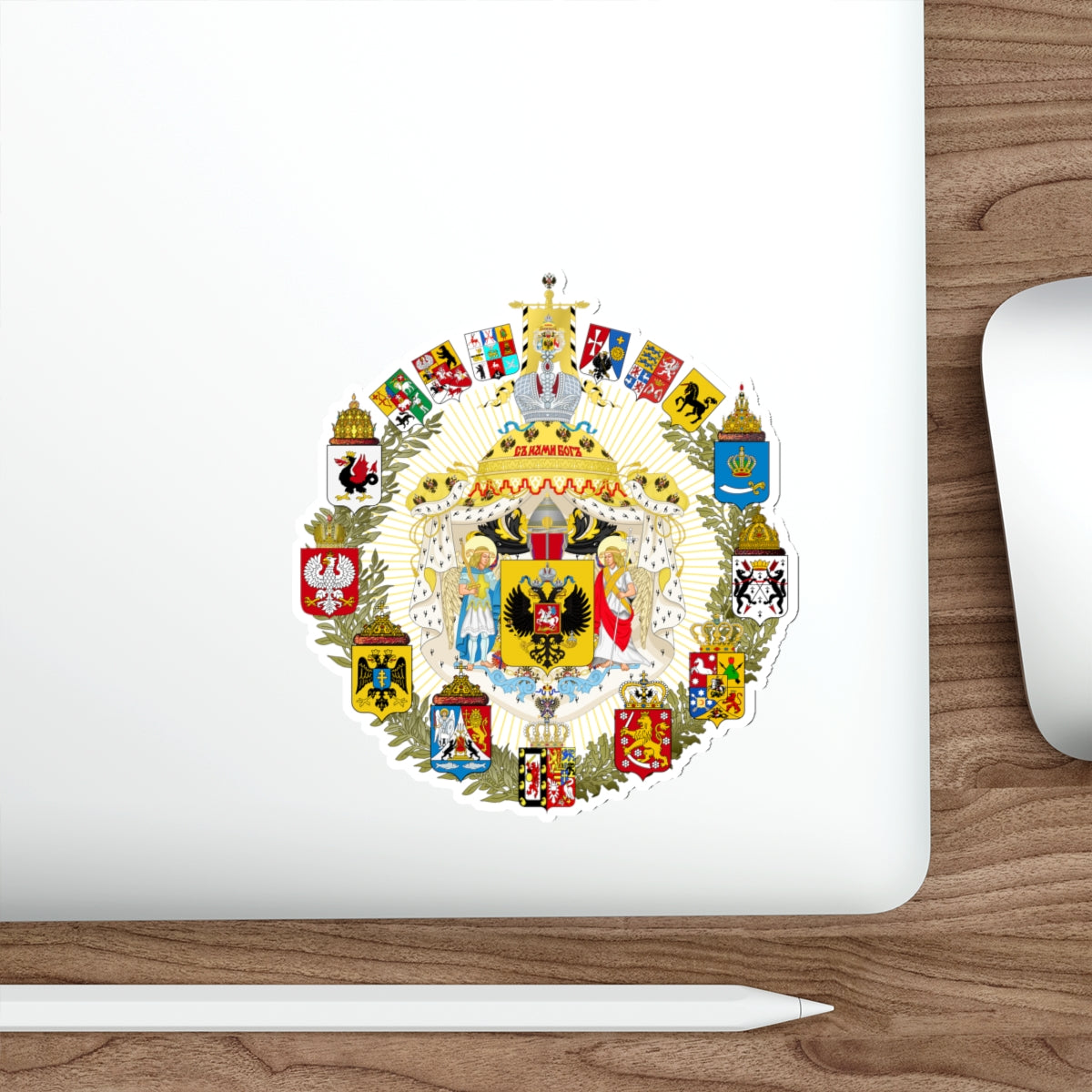 Greater Coat of Arms of the Russian Empire STICKER Vinyl Die-Cut Decal-The Sticker Space