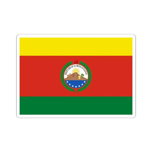 Greater Flag of Bolivia 1831-1851 (Bolivia) STICKER Vinyl Kiss-Cut Decal 2 Inch White - The Sticker Space