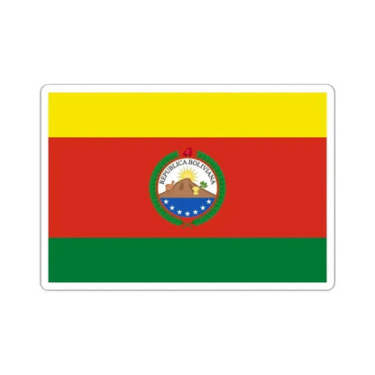 Greater Flag of Bolivia 1831-1851 (Bolivia) STICKER Vinyl Kiss-Cut Decal 4 Inch White - The Sticker Space