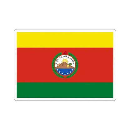Greater Flag of Bolivia 1831-1851 (Bolivia) STICKER Vinyl Kiss-Cut Decal 6 Inch White - The Sticker Space