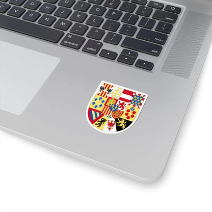 Greater Royal Arms of Spain 1931-Escutcheon of France (Spain) (Coat of Arms) STICKER Vinyl Kiss-Cut Decal - The Sticker Space