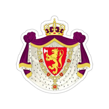 Greater royal coat of arms of Norway STICKER Vinyl Die-Cut Decal 2 Inch - The Sticker Space