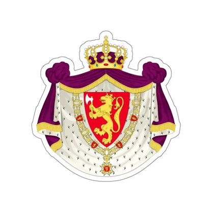 Greater royal coat of arms of Norway STICKER Vinyl Die-Cut Decal 4 Inch - The Sticker Space