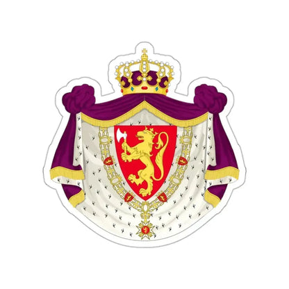 Greater royal coat of arms of Norway STICKER Vinyl Die-Cut Decal - The Sticker Space
