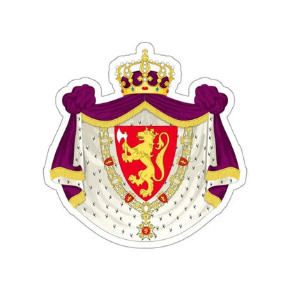 Greater royal coat of arms of Norway STICKER Vinyl Die-Cut Decal - The Sticker Space