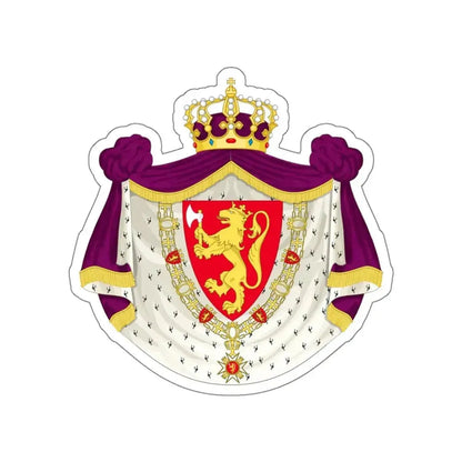 Greater royal coat of arms of Norway STICKER Vinyl Die-Cut Decal - The Sticker Space