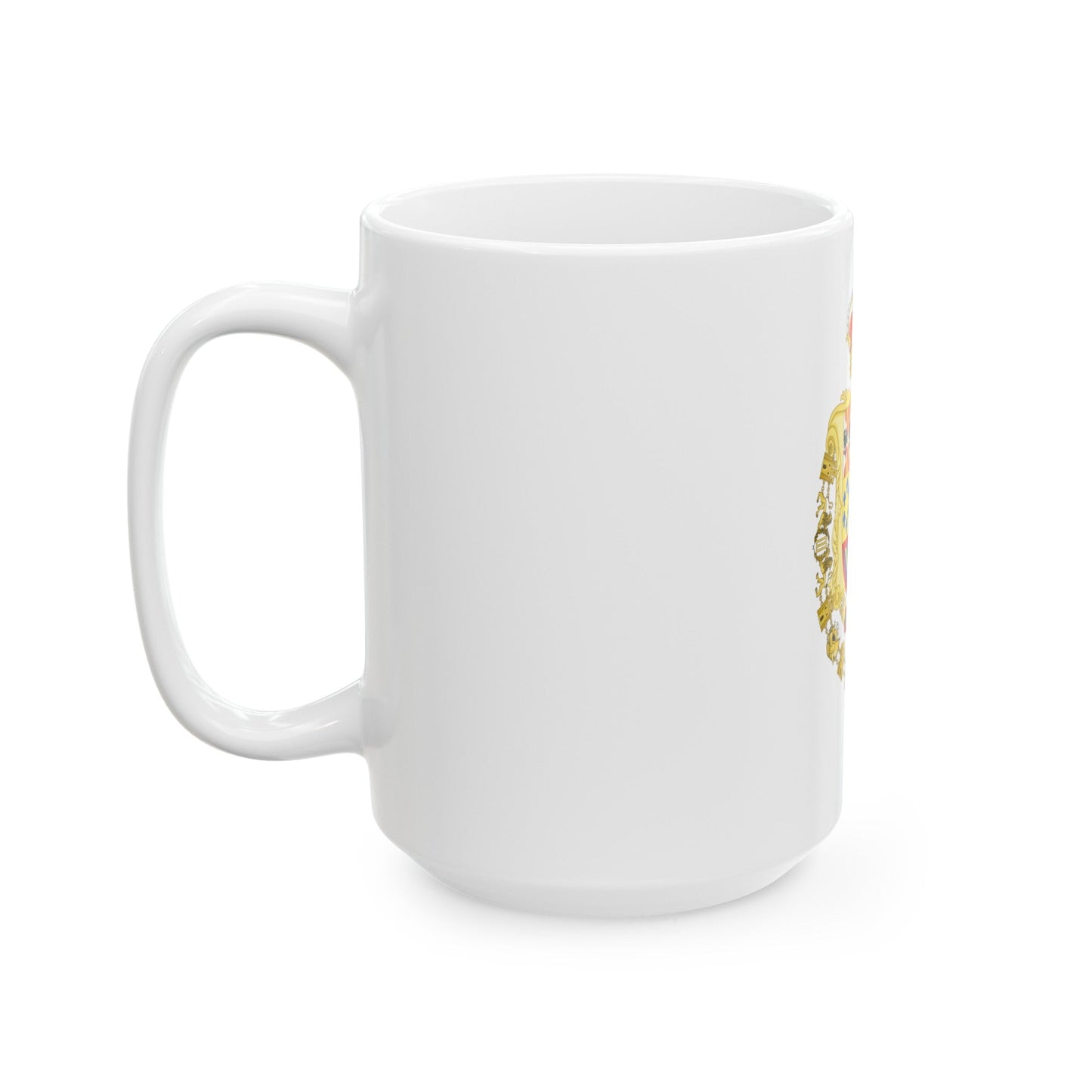 Greater Royal Coat of Arms of Spain (1931) - White Coffee Mug-The Sticker Space