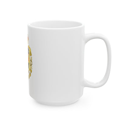 Greater Royal Coat of Arms of Spain (1931) - White Coffee Mug-The Sticker Space