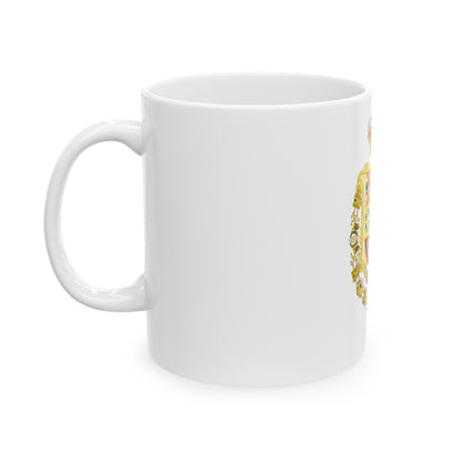 Greater Royal Coat of Arms of Spain (1931) - White Coffee Mug-The Sticker Space