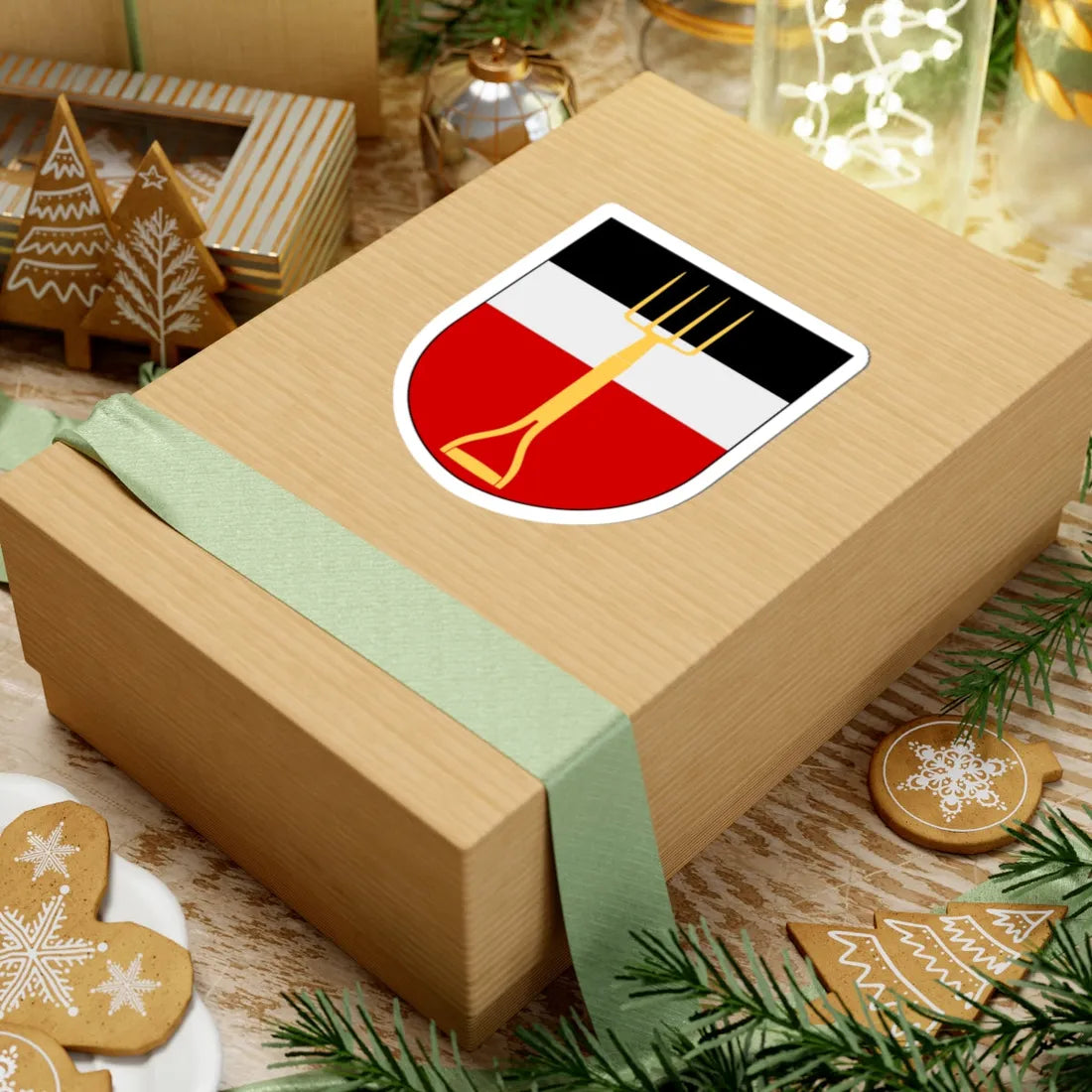 Grebo församling vapen (Sweden) (Coat of Arms) STICKER Vinyl Kiss-Cut Decal - The Sticker Space