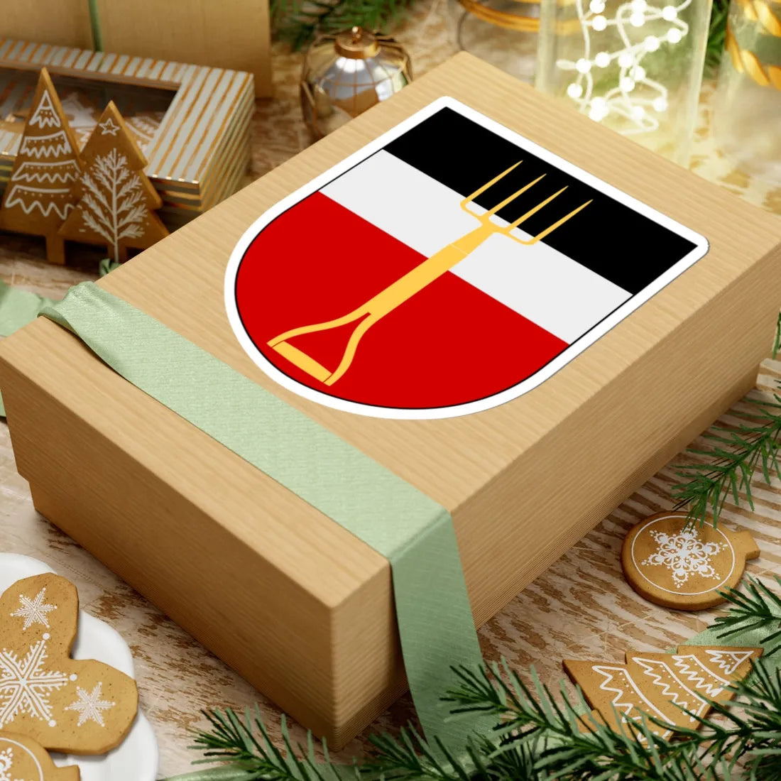 Grebo församling vapen (Sweden) (Coat of Arms) STICKER Vinyl Kiss-Cut Decal - The Sticker Space