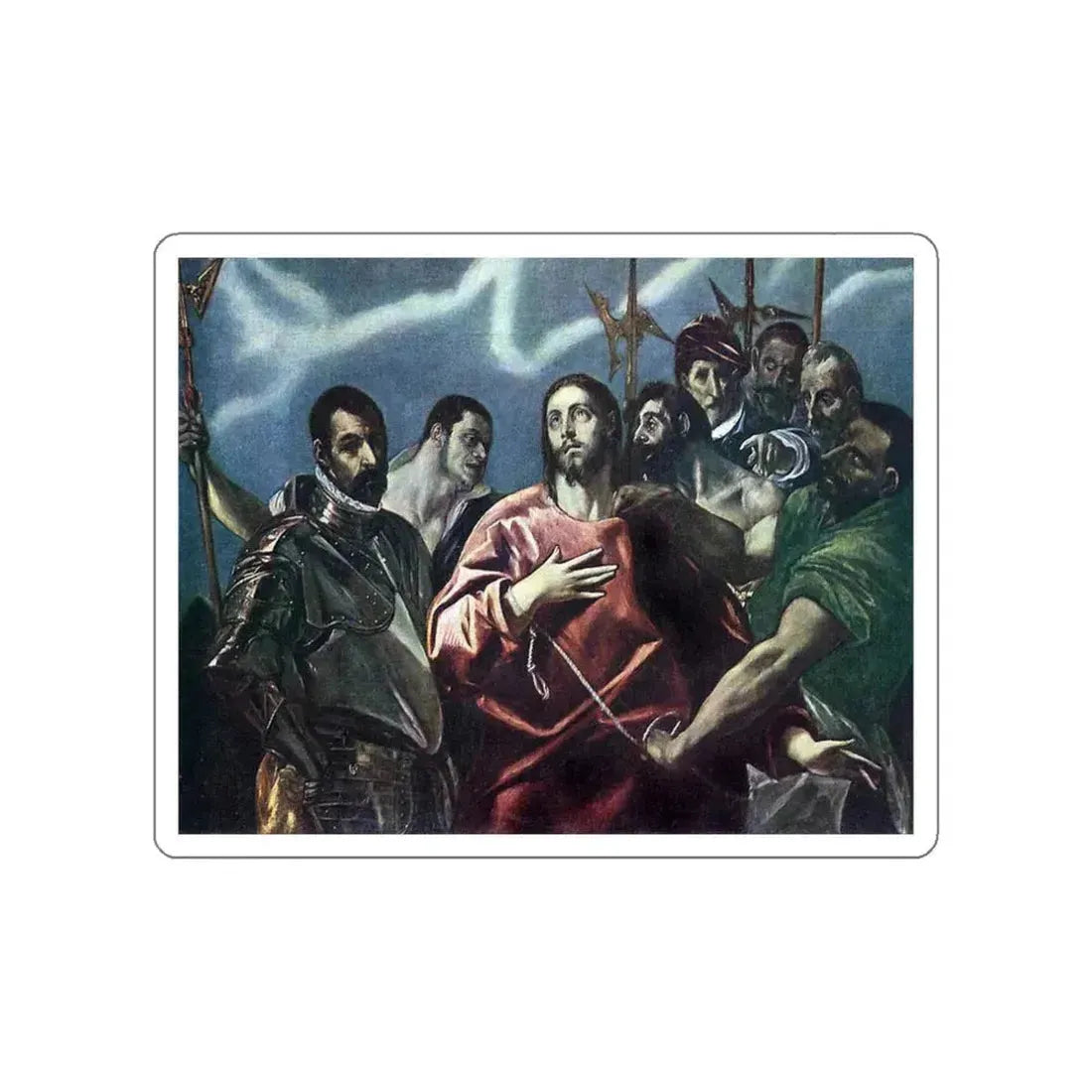 GRECO, El -1600- The Disrobing of Christ (Artwork) STICKER Vinyl Die-Cut Decal White Die-Cut 3 Inch - The Sticker Space