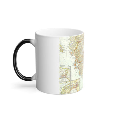 Greece and the Aegean (1958) (Map) Color Changing Mug 11oz-11oz-The Sticker Space