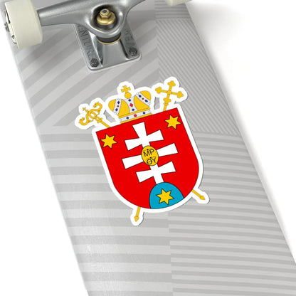 Greek Catholic Eparchy of Mukachevo (Ukraine) (Coat of Arms) STICKER Vinyl Kiss-Cut Decal - The Sticker Space