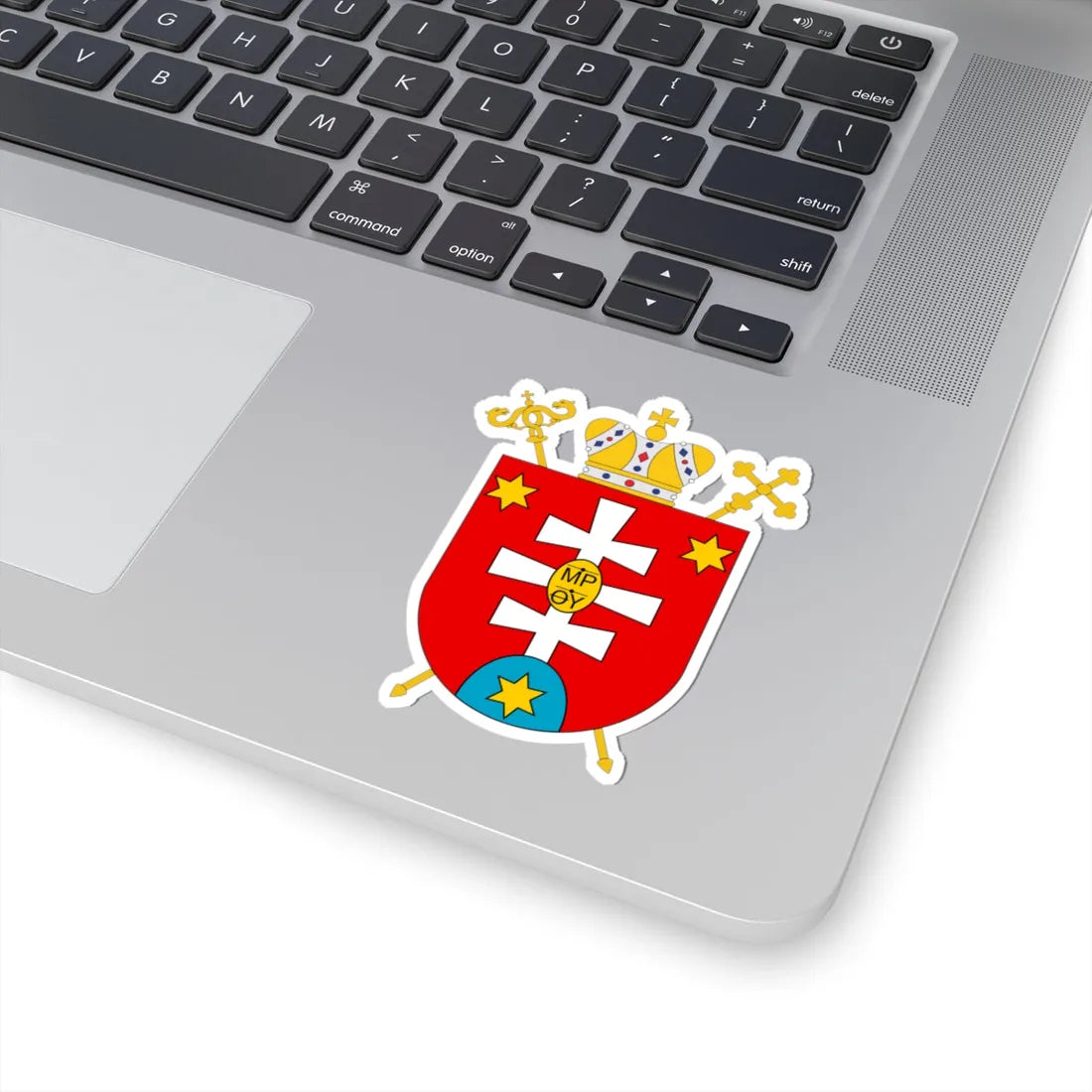Greek Catholic Eparchy of Mukachevo (Ukraine) (Coat of Arms) STICKER Vinyl Kiss-Cut Decal - The Sticker Space