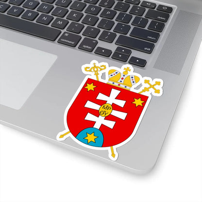 Greek Catholic Eparchy of Mukachevo (Ukraine) (Coat of Arms) STICKER Vinyl Kiss-Cut Decal - The Sticker Space