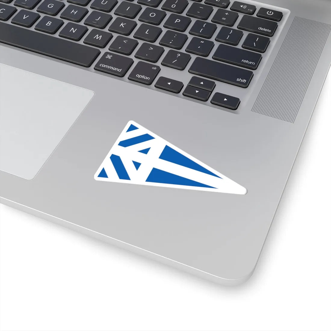 Greek Major Generals rank flag on board a navy vessel within his jurisdiction 1914 pattern (Greece) STICKER Vinyl Kiss-Cut Decal - The Sticker Space
