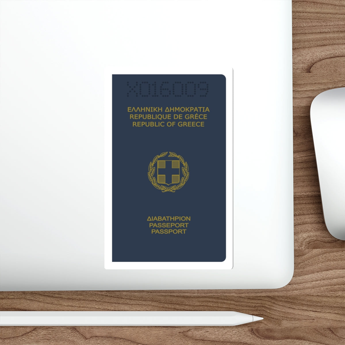 Greek Passport (1980) STICKER Vinyl Die-Cut Decal-The Sticker Space