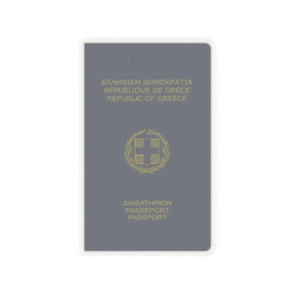 Greek Passport (1980) - STICKER Vinyl Kiss-Cut Decal 3 Inch Transparent - The Sticker Space