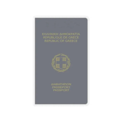Greek Passport (1980) - STICKER Vinyl Kiss-Cut Decal 4 Inch Transparent - The Sticker Space