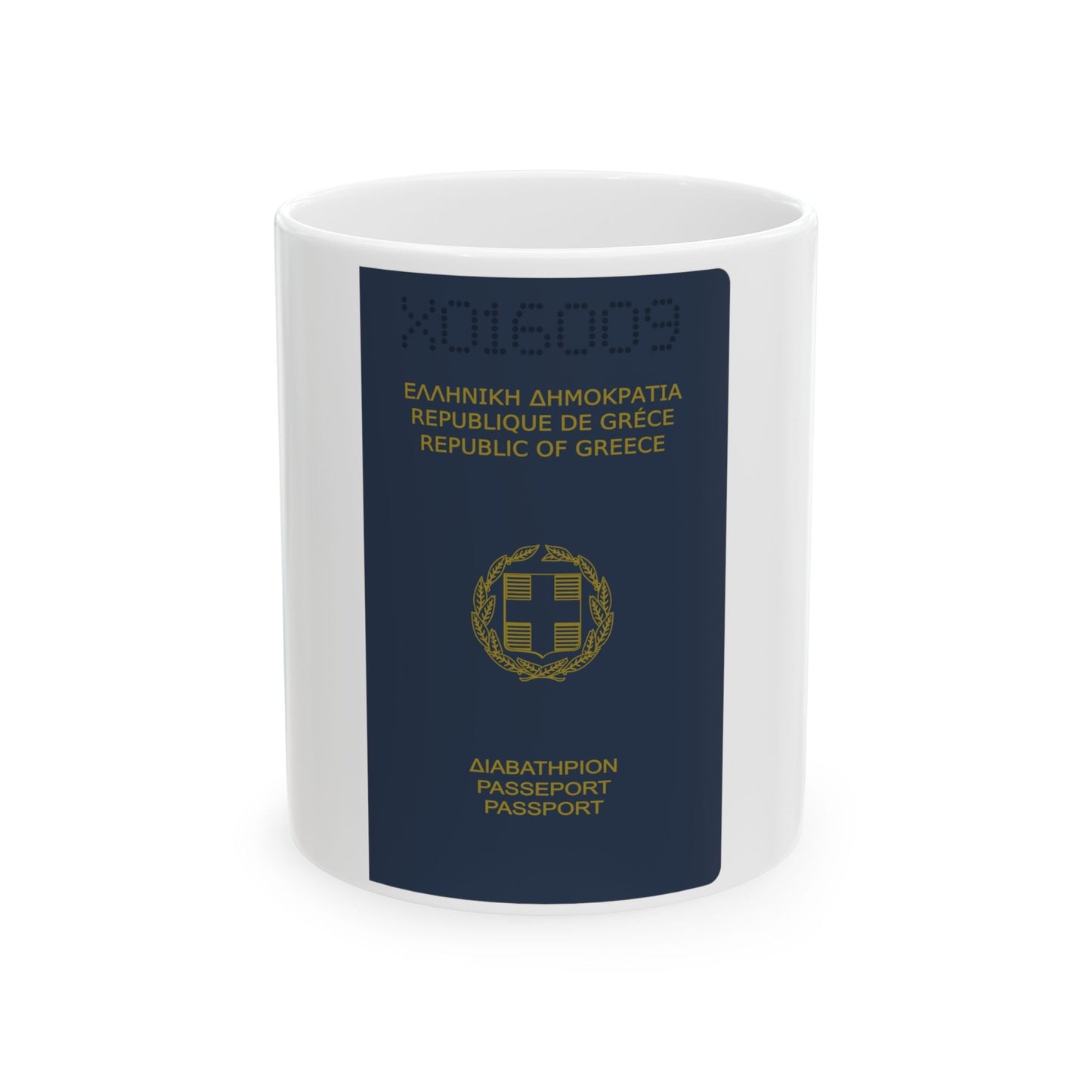 Greek Passport (1980) - White Coffee Mug